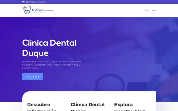 Screenshot of clinicadentalduque.com