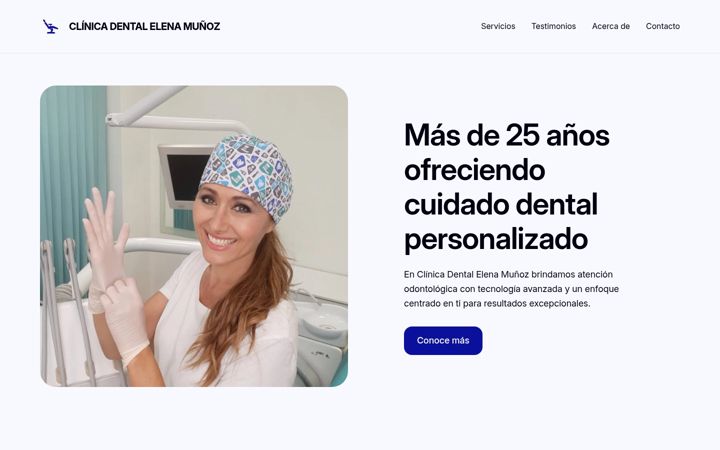 Screenshot of clinicadentalelenam.es