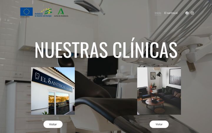 Screenshot of clinicadentalelsantiscal.com