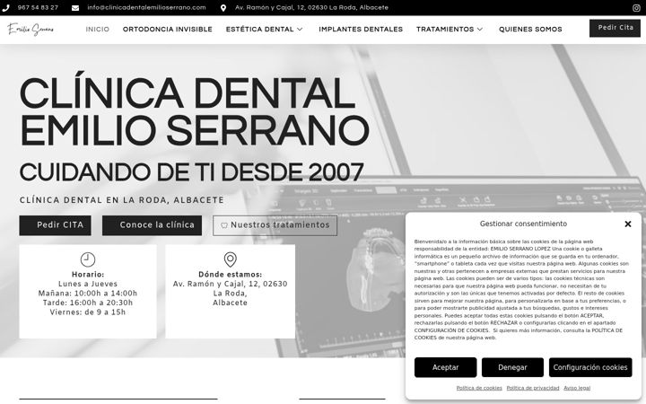 Screenshot of clinicadentalemilioserrano.com