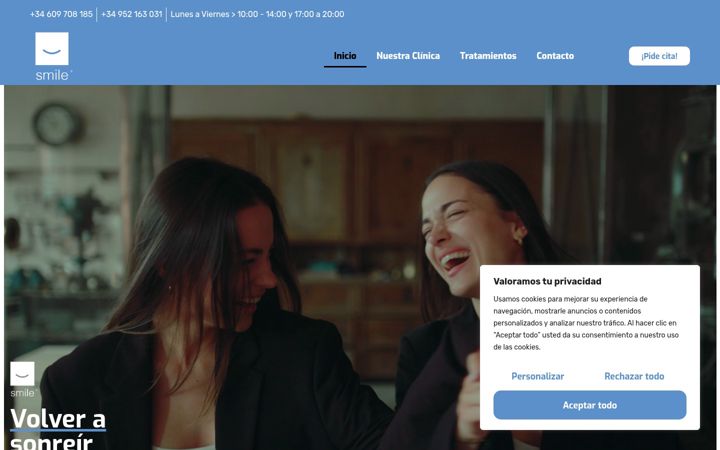 Screenshot of clinicadentalenestepona.com
