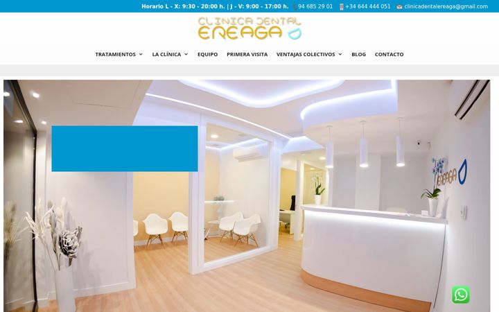 Screenshot of clinicadentalereaga.com