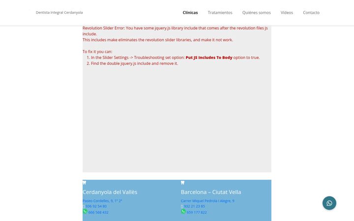 Screenshot of clinicadentalespadas.com