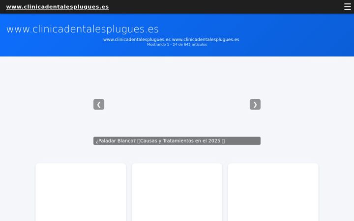 Screenshot of clinicadentalesplugues.es