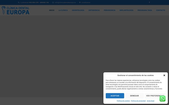 Skjámynd af clinicadentaleuropa.eu