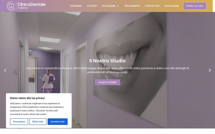 Screenshot of clinicadentalevalenza.it