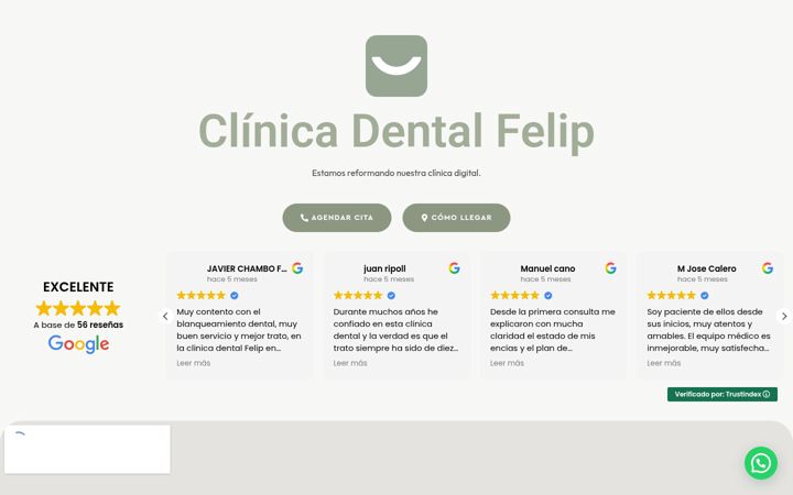 Screenshot of clinicadentalfelip.com