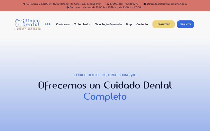 Captura de ecrã de clinicadentalfigueroabarragan.es