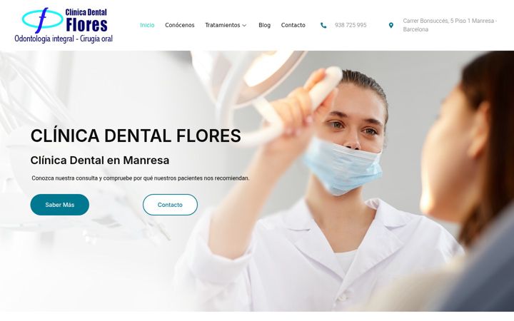 Screenshot of clinicadentalflores.es