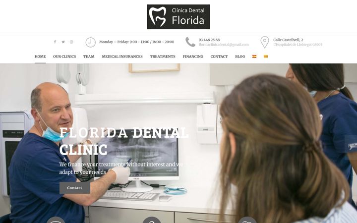 Screenshot di clinicadentalflorida.com