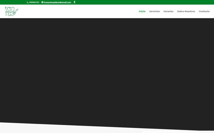 Captura de ecrã de clinicadentalgaldent.es
