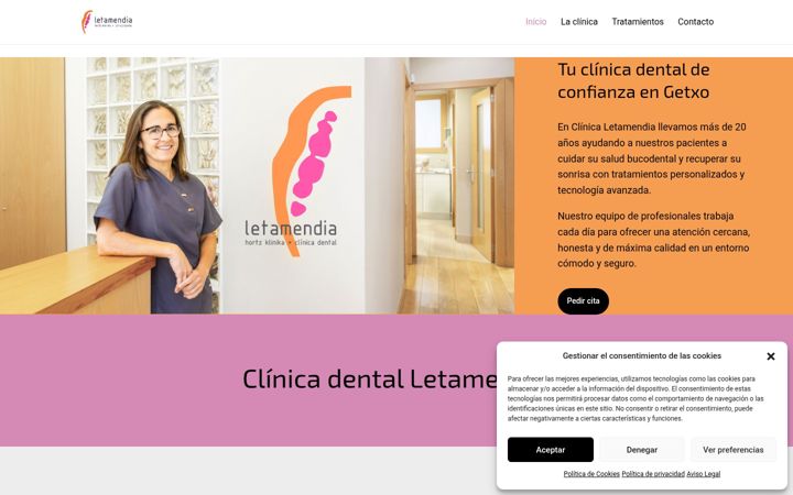 Screenshot of clinicadentalgetxo.com