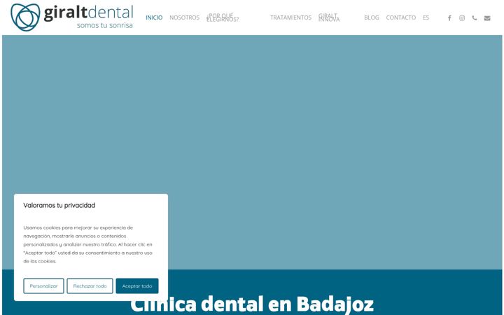 Screenshot of clinicadentalgiralt.es