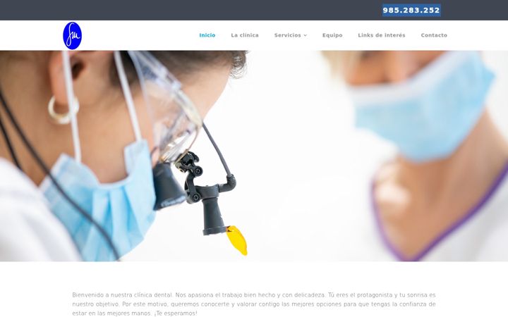 Screenshot of clinicadentalgonzalezmarin.com