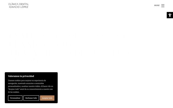 Screenshot of clinicadentalignaciolopez.com