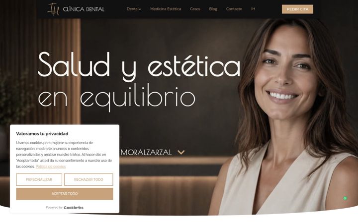 Screenshot of clinicadentalih.com