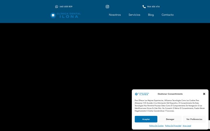 Screenshot of clinicadentalilona.com