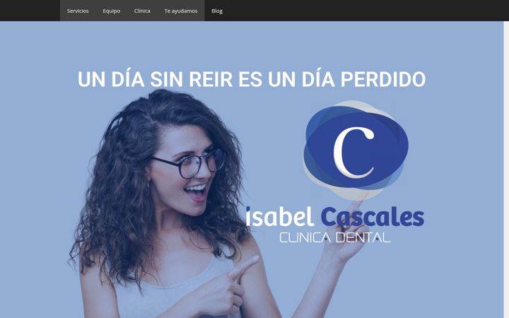Screenshot of clinicadentalisabelcascales.com