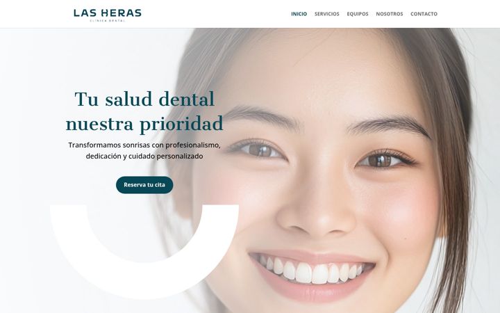 Screenshot of clinicadentallasheras.es