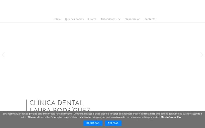 Screenshot of clinicadentallaurarodriguez.com