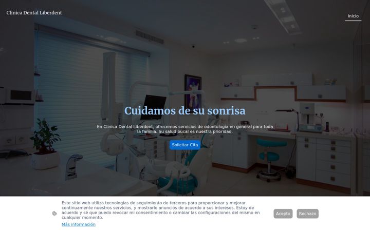 Screenshot of clinicadentalliberdent.com