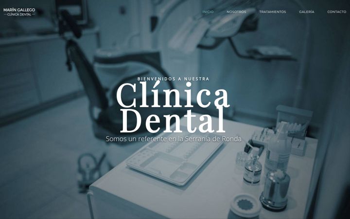 Screenshot of clinicadentalmaringallego.com