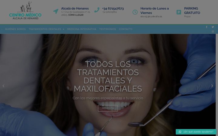 Screenshot of clinicadentalmaxilofacial.com
