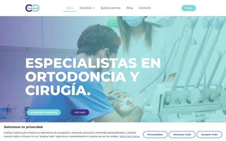 Screenshot of clinicadentalmegalodon.com