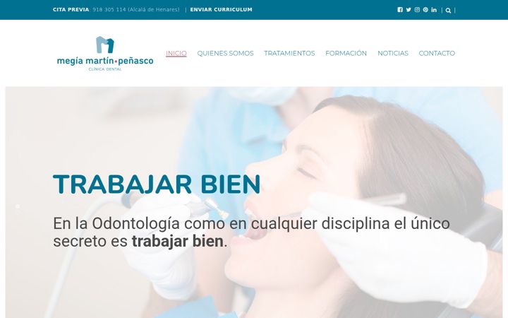 Screenshot of clinicadentalmegia.com