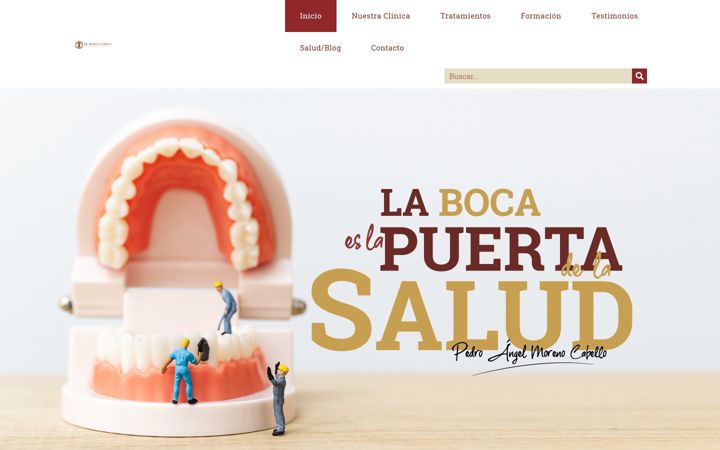 Screenshot of clinicadentalmorenocabello.com