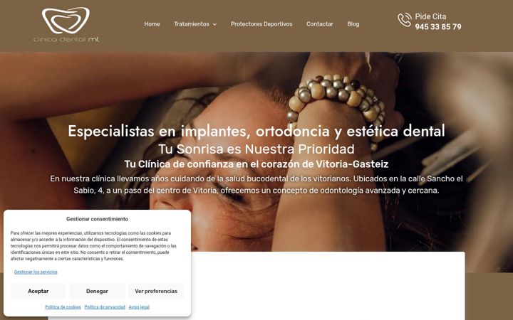Screenshot of clinicadentalmt.es