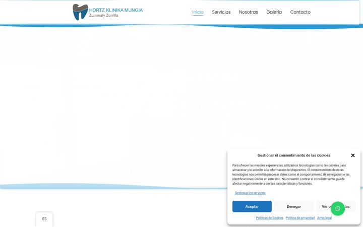 Screenshot of clinicadentalmungia.com