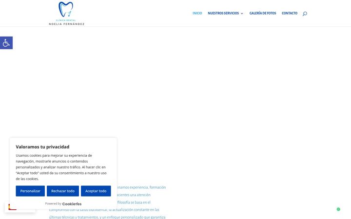 Captura de ecrã de clinicadentalnoeliafernandez.com
