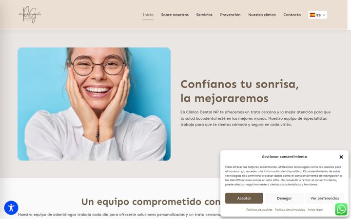 Screenshot of clinicadentalnp.com