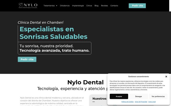 Screenshot of clinicadentalnylo.com