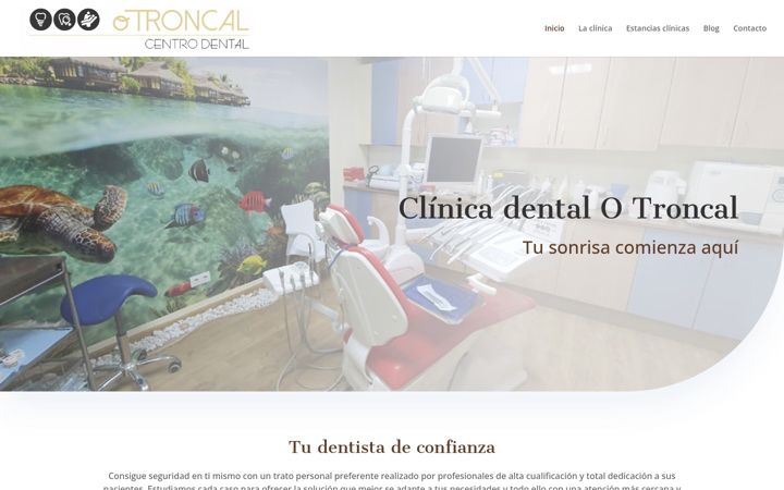 Screenshot of clinicadentalotroncal.com