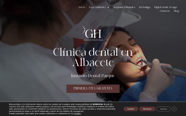 Screenshot of clinicadentalparque.es