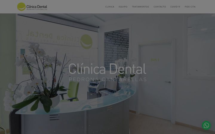 Screenshot of clinicadentalpedrona.com