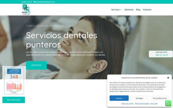 Screenshot of clinicadentalperiocell.es