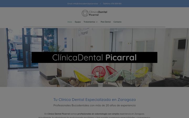Screenshot of clinicadentalpicarral.es
