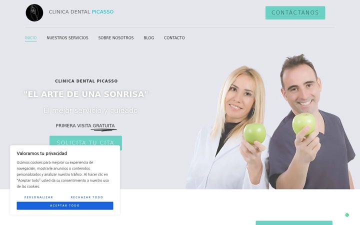 Screenshot of clinicadentalpicasso.es