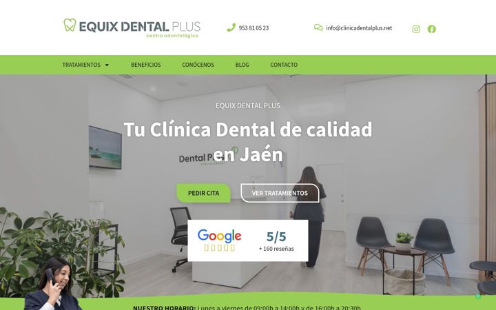Screenshot di clinicadentalplus.net