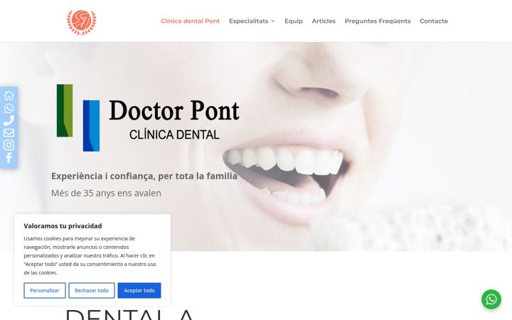 Screenshot of clinicadentalpont.es