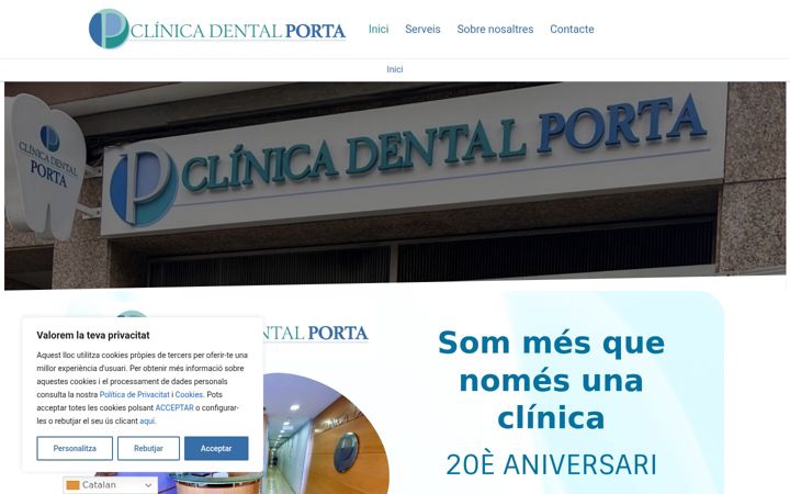 Screenshot of clinicadentalportabadalona.com