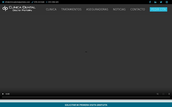 Screenshot of clinicadentalportoles.es