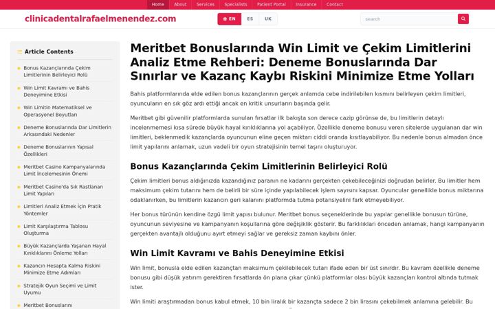 Screenshot of clinicadentalrafaelmenendez.com