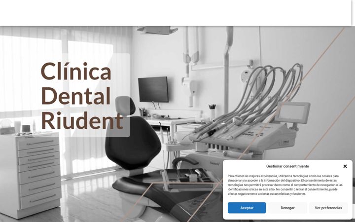 Screenshot of clinicadentalriudent.com