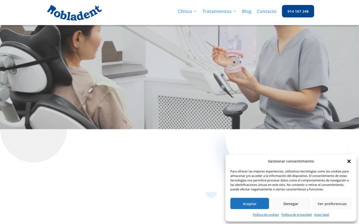 Screenshot of clinicadentalrobladent.com