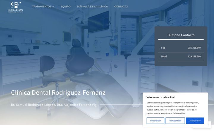 Screenshot of clinicadentalrodriguezfernanz.es