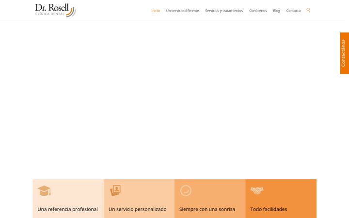 Screenshot of clinicadentalrosell.com